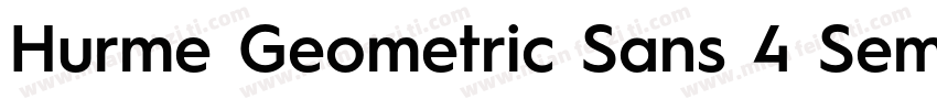 Hurme Geometric Sans 4 SemiBold字体转换